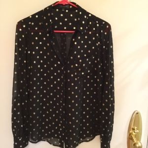 "Limited" Black/silver blouse